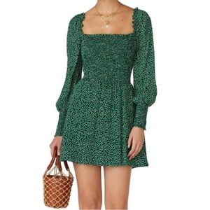 Reformation Kelli Long Sleeve Mini Dress